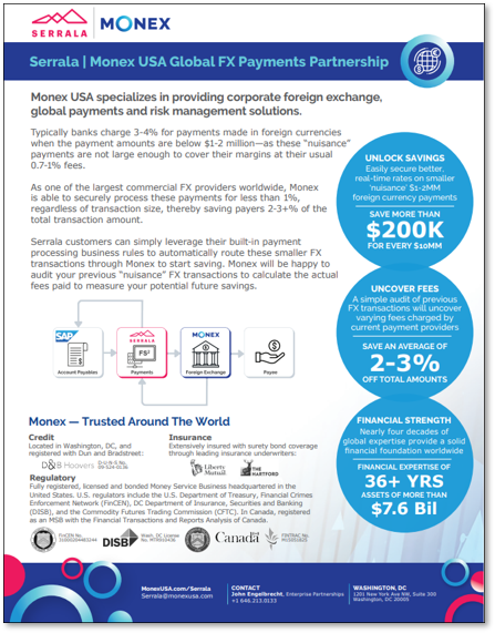 Serrala | Monex One Pager